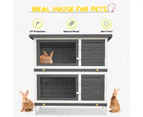 Advwin Rabbit Hutch Chicken Coop Large Run House Cage Wooden Outdoor