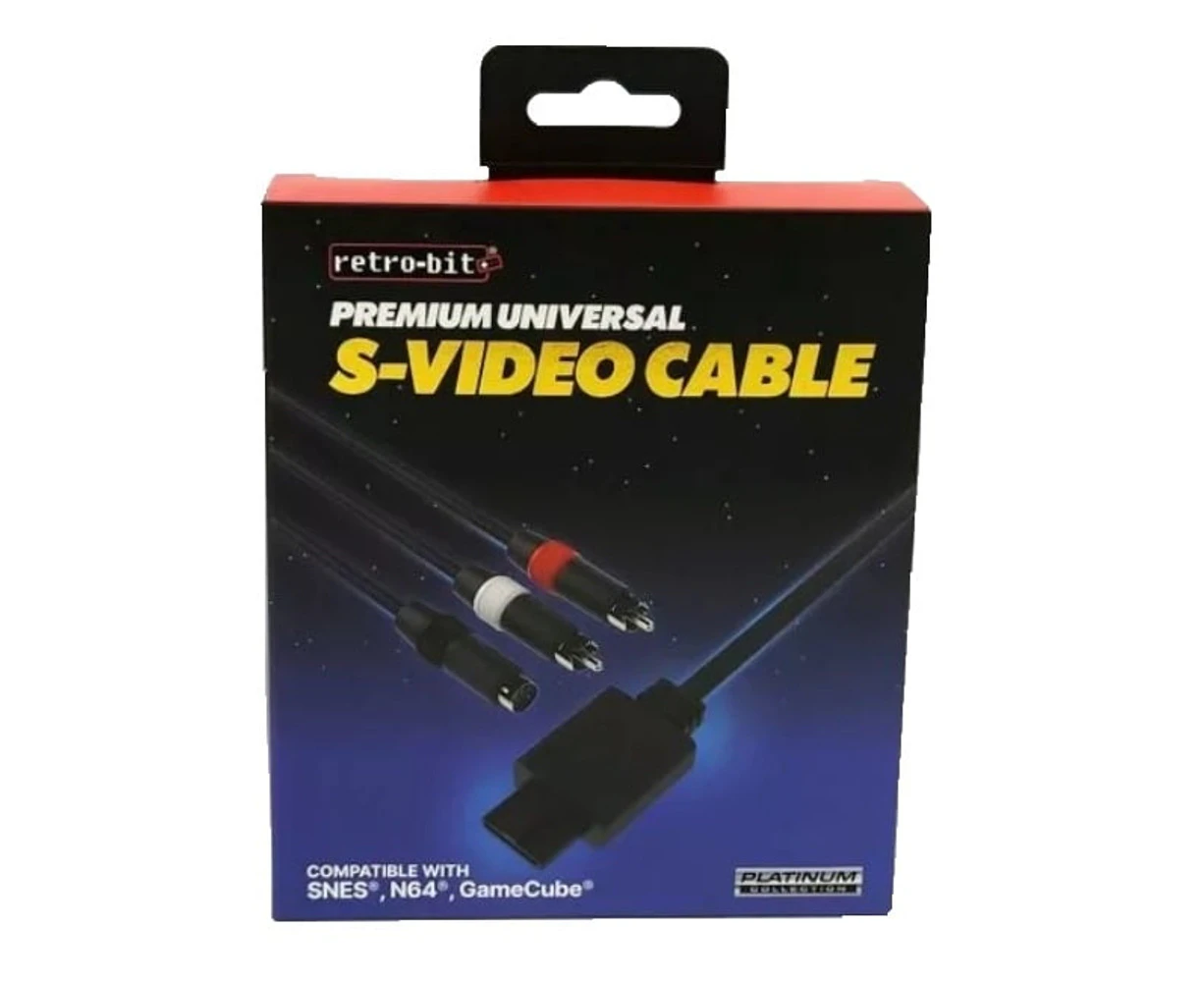 Retro Bit High Grade S-Video AV Cable for Gamecube/N64/SNES