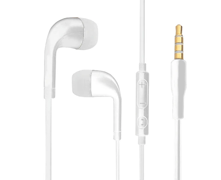 Igear Earphone With Mic/vol Ctl Euro Style White