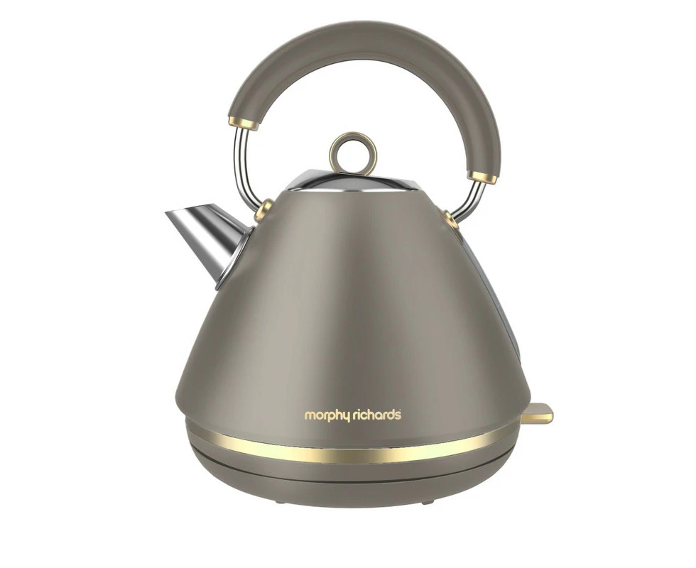 Morphy Richards Ascend Soft Gold Pyramid Kettle - Mushroom Grey