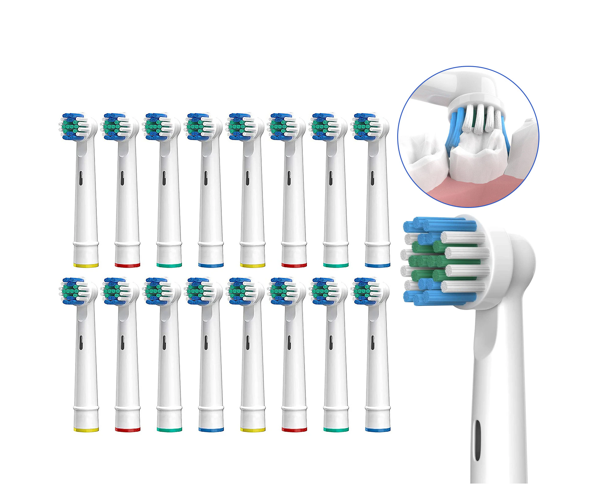 20PCS Replacement Electric Toothbrush Heads Compatible Oral B Tooth Brush Head Clean