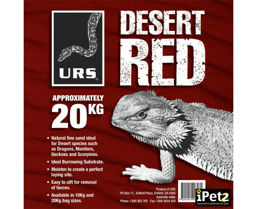 URS Natural Fine Red Desert Sand Substrate 20kg