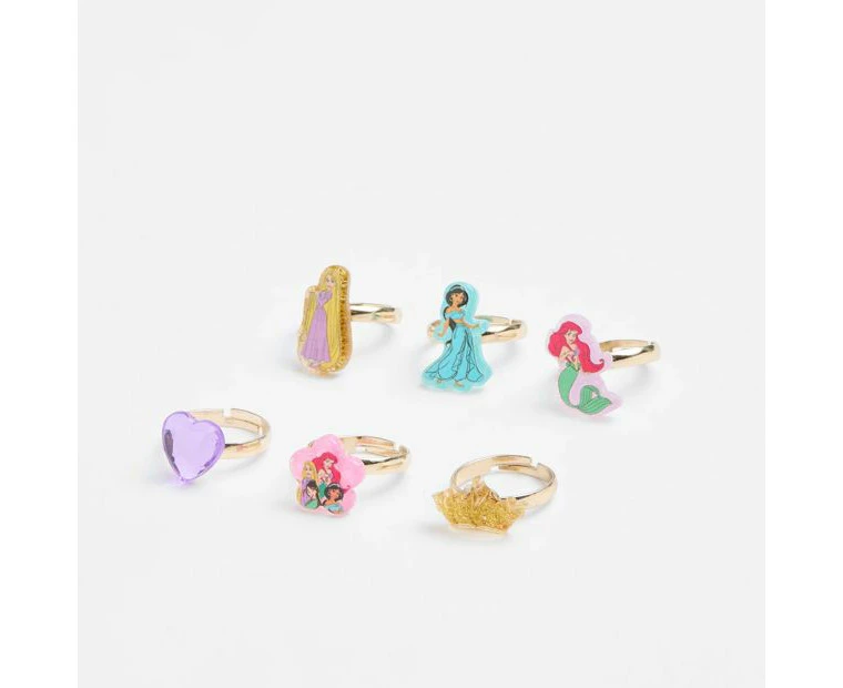 Kids Licensed Disney Princess Rings Set