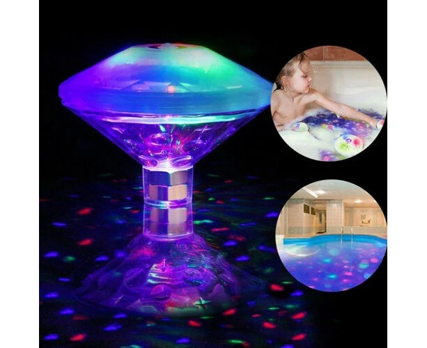 LED Diamond Waterproof Bathtub Pool Shower Light, Underwater Diving Light