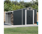 Garden Shed Anthracite 277x279x179 cm Galvanised Steel