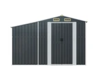 vidaXL Garden Shed Anthracite 277x93x179 cm Galvanised Steel