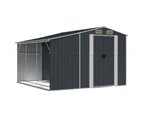 Garden Shed Anthracite 277x279x179 cm Galvanised Steel