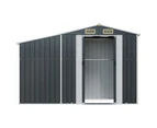 vidaXL Garden Shed Anthracite 277x93x179 cm Galvanised Steel