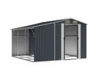 Garden Shed Anthracite 277x279x179 cm Galvanised Steel