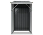 vidaXL Garden Shed Anthracite 277x93x179 cm Galvanised Steel