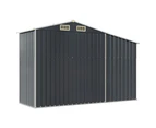 vidaXL Garden Shed Anthracite 277x93x179 cm Galvanised Steel