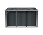 Garden Shed Anthracite 277x279x179 cm Galvanised Steel