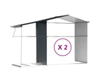 Garden Shed Anthracite 277x279x179 cm Galvanised Steel