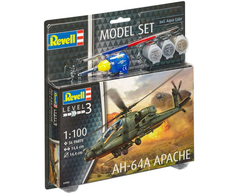 Revell AH-64A Apache 1:100 Model Set