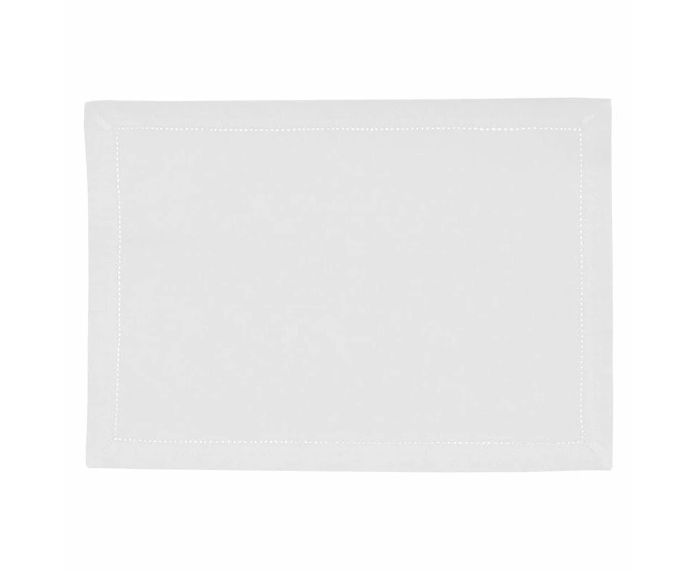 Rans Elegant Hemstitch White Placemat