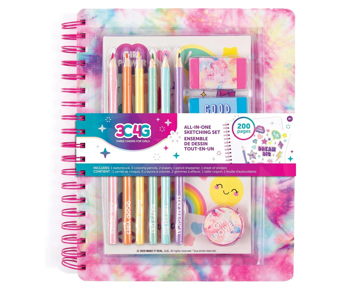 All in One Sketching Set (Pastel Tie-Dye)