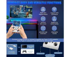 R36S 3.5in IPS Retro Handheld Game Console, Gaming Console with Linux System, Dual 3D Joysticks, 21000+Classic Games Retro Video Game Console -128G -White