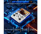 R36S 3.5in IPS Retro Handheld Game Console, Gaming Console with Linux System, Dual 3D Joysticks, 21000+Classic Games Retro Video Game Console -128G -White