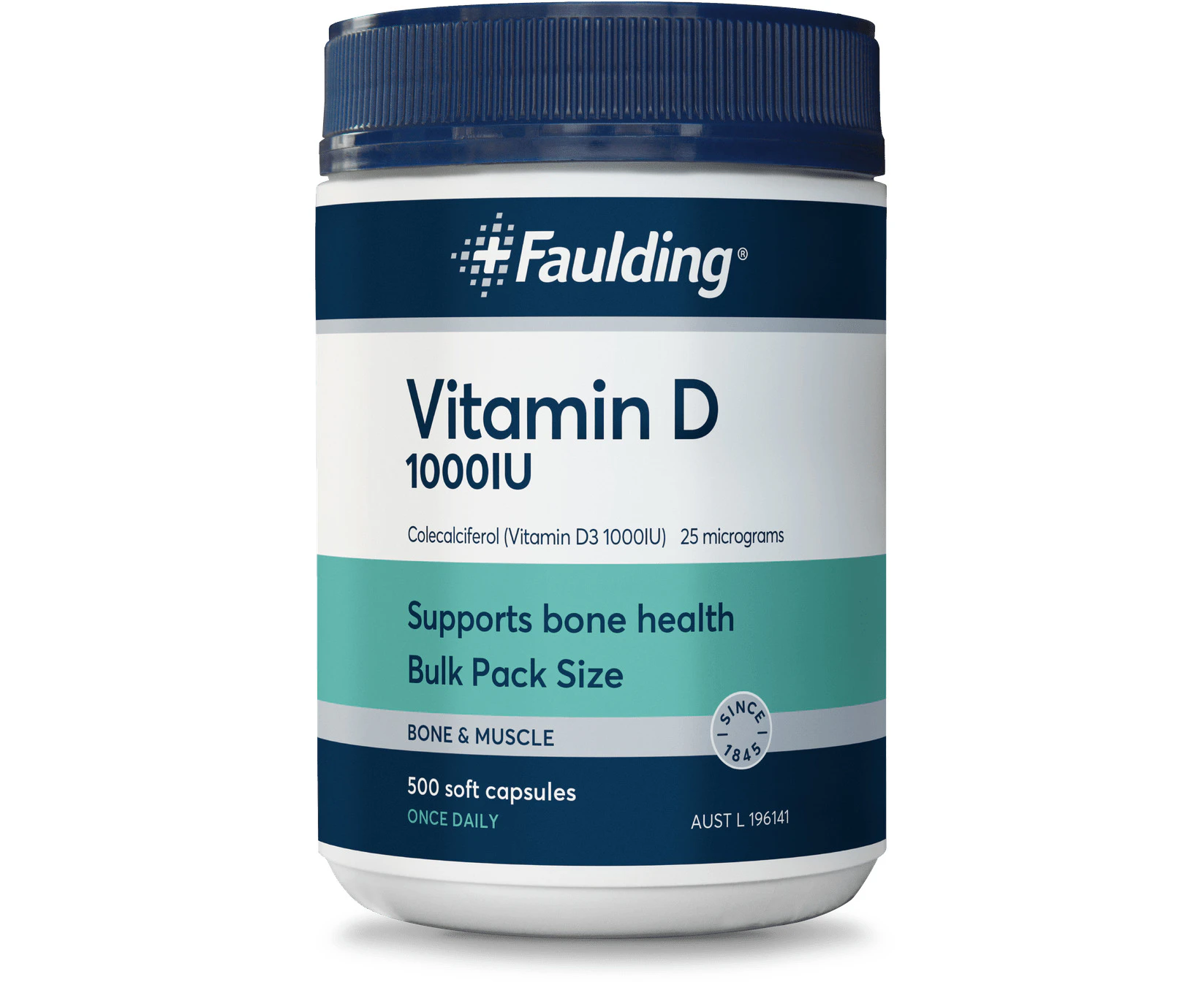 Faulding Vitamin D 1000IU 500 Caps