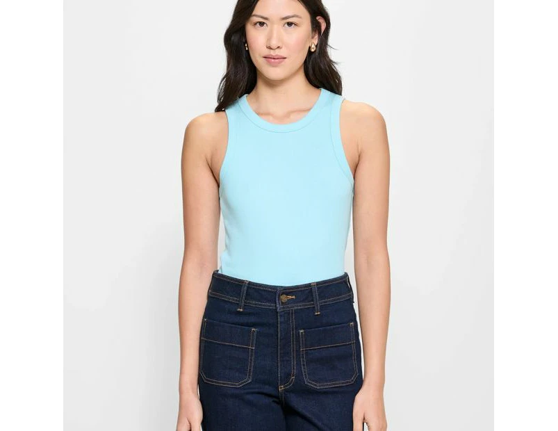 Target Australian Cotton Racer Front Tank Top