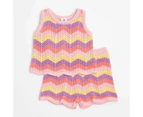 Target Baby Organic Cotton Knit Top & Shorts 2 Piece Set