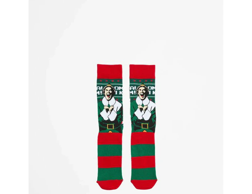 Elf Christmas Crew Socks - Swag