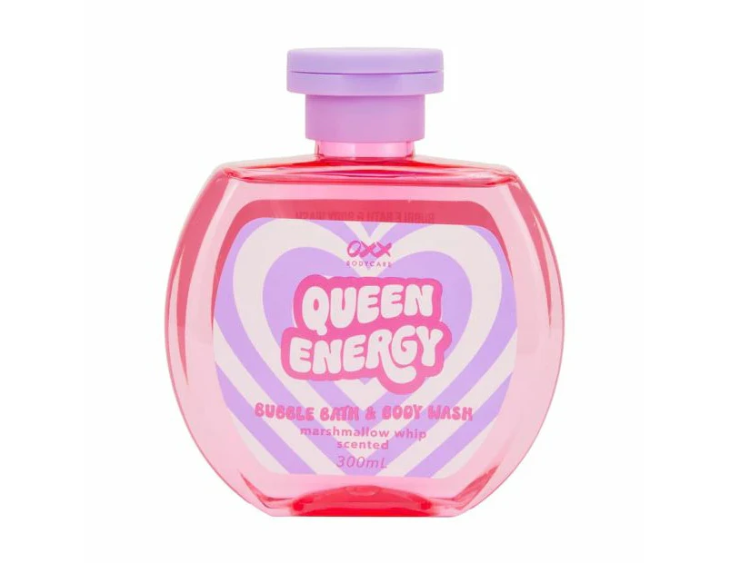 Queen Energy Bubble Bath and Body Wash 300ml, Marshmallow Whip Scented - OXX Bodycare