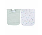 2 Pack Popover Bibs, Ocean - Anko