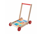 Wooden Blocks Wagon, 34 Piece Set - Anko