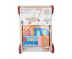 Wooden Blocks Wagon, 34 Piece Set - Anko