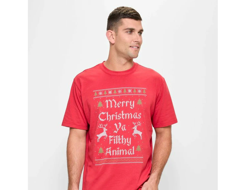 Target Australian Cotton Christmas Animal T-Shirt