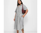 Target Plus Size Linen Blend Shirt Dress