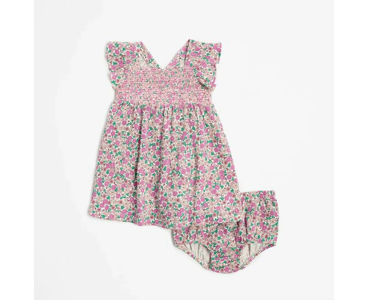 Target Baby Organic Cotton Textured Jersey Dress and Bloomer 2 Piece Set