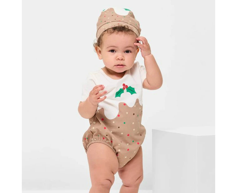 Target Baby Organic Cotton Christmas Pudding Bodysuit