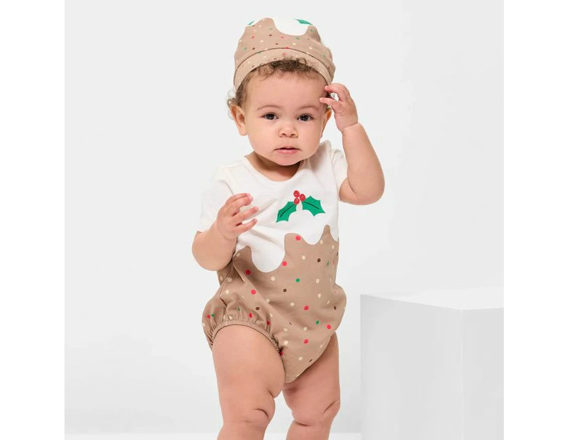 Target Baby Organic Cotton Christmas Pudding Bodysuit