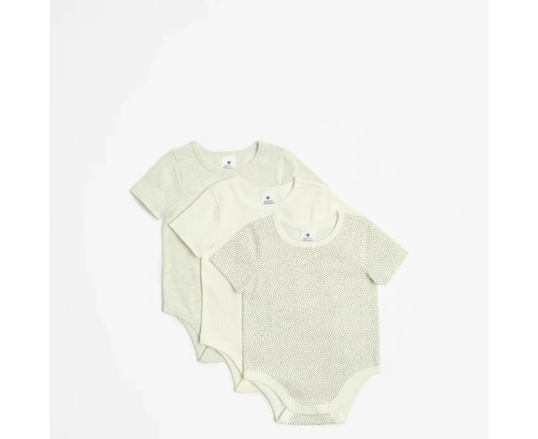 Target Baby Organic Cotton Rib Bodysuits 3 Pack