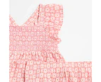 Target Baby Organic Cotton Textured Jersey Dress and Bloomer 2 Piece Set