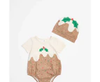 Target Baby Organic Cotton Christmas Pudding Bodysuit