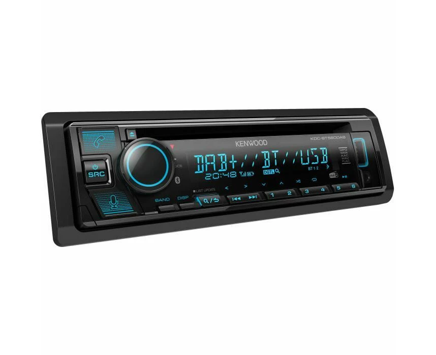 Kenwood KDC-BT560DAB CD Car Radio with DAB+ and Bluetooth Hands-Free Kit (USB, AUX-In, 1 x Pre-Out 2.5 V, Sound Processor, 4 x 50 W, VAR Lighting, DAB+ Ant