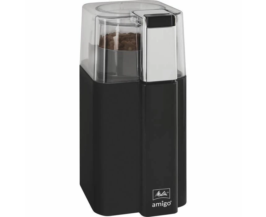 Melitta 224210 Coffee Grinder with Blades, Plastic and Stainless Steel, 170 W, 60 Grams, Black