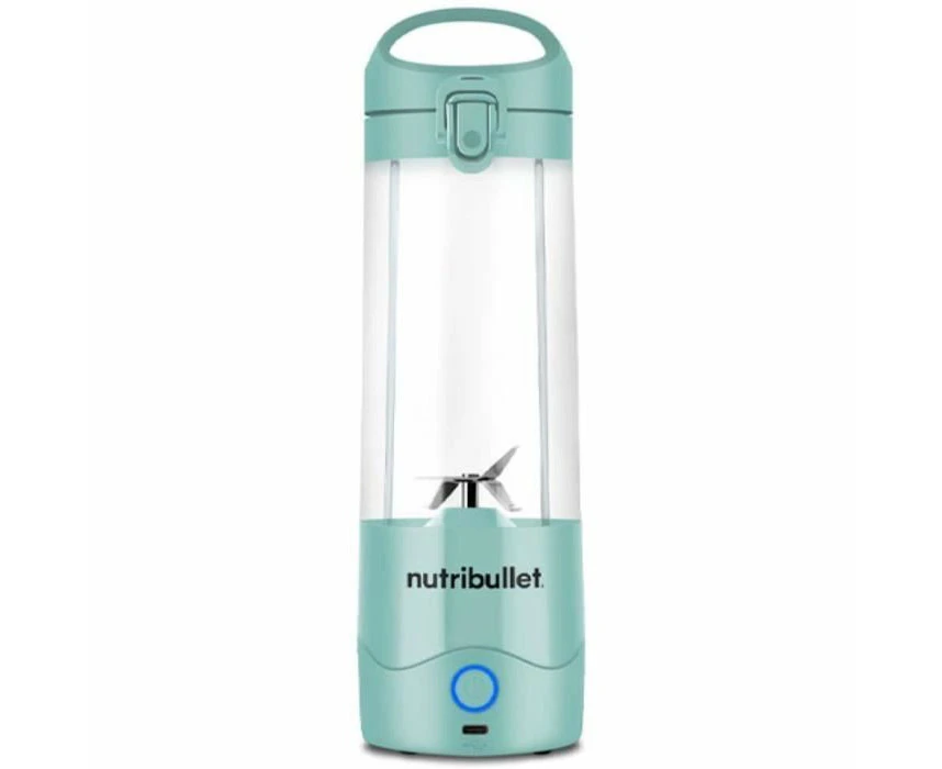 nutribullet Portable Lightweight Blender, Electric Blender, Chopper, Smoothie Blender, Multifunction, 475 ml Cup, USB-C Charger, Light Blue, NBP003LBL