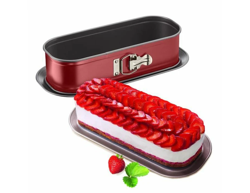 TefalJ Delibake 1640314 Cake Mould with Hinge 30 x 11 cm Red/Grey