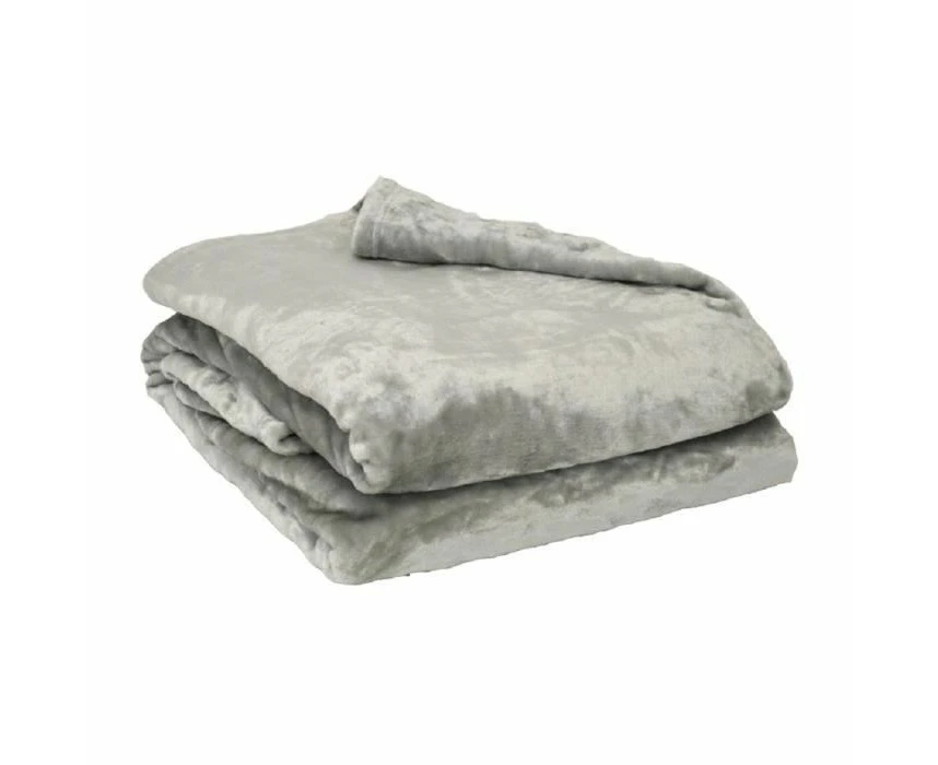 Poyet Motte microflanelle Polyester Blanket Pearl, polyester, pearl, 240x220 cm