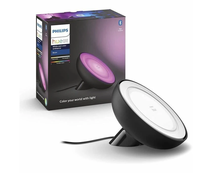 Philips Hue Bloom Colour Smart LED Portable Lamp Black