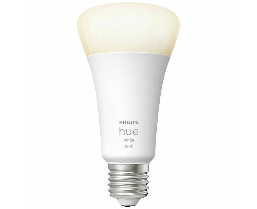 Philips Hue   White Smart Light Bulb 100W - 1600 Lumen [E27 Edison Screw] With Bluetooth. Works with Alexa, Google Assistant, Apple Homekit