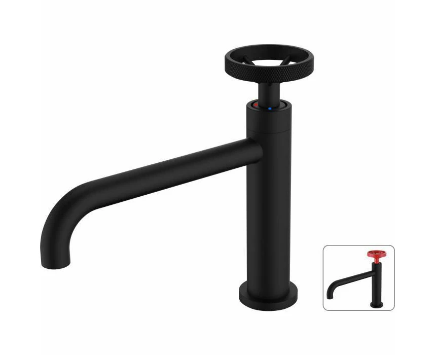 ROUSSEAU Industrial Washbasin Mixer Tap Fixed Black - Perfect tool