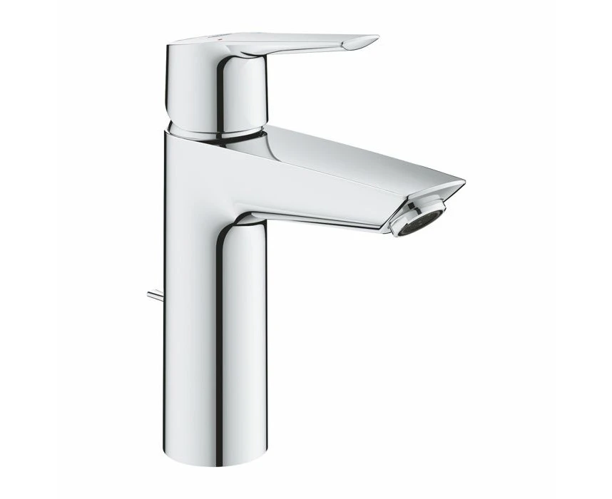 GROHE QUICKFIX Start – Wash Basin Single Lever Mixer Tap with Pop-up Waste Set (Metal Lever, Water Saving Technology, Easy to Install, Includes 3-in-1 Tool