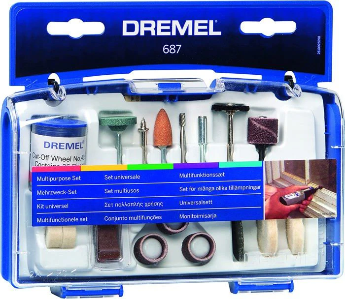 Dremel 687 Multipurpose Set, Accessory Kit With 52 Rotary Tool Accessories - Perfect tool