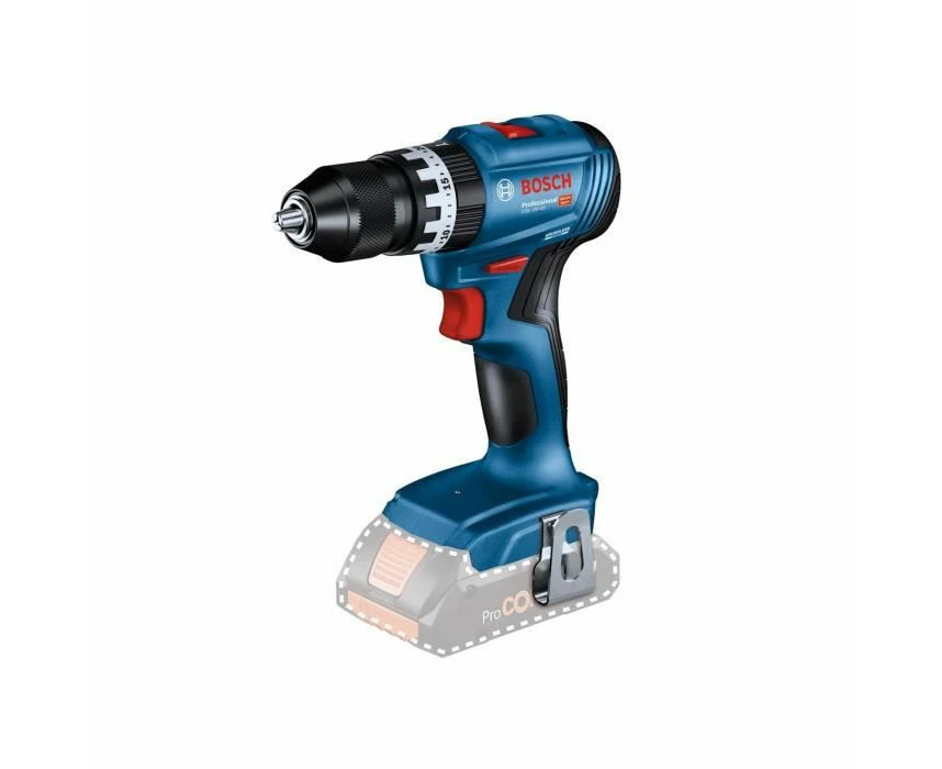 Bosch Professional 18V System GSB 18V-45 Cordless Hammer Drill (Speed 1,900 min) ¹, Batteries and Charger Not Included, in Box, Blue, 06019K3300