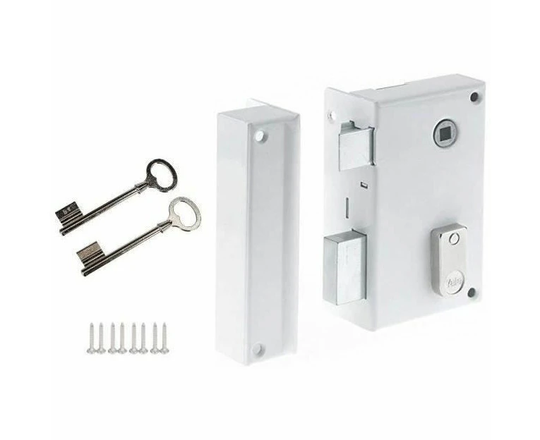 Yale YAV37G - Vertical faceplate lock with follower, 2 Keys, Left version - for Grille and Gate - Perfect tool